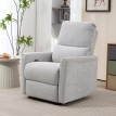 Fauteuil de relaxation inclinable ENZO lin gris clair