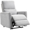 Fauteuil de relaxation inclinable ENZO lin gris clair
