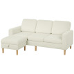 Canapé 3 places ZINO velours beige