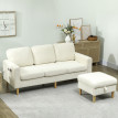 Canapé 3 places ZINO velours beige