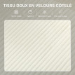 Canapé 3 places ZINO velours beige