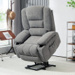 164 Fauteuil releveur électrique massant MASSIMO tissu gris foncé