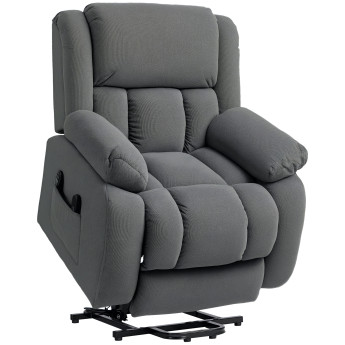 Fauteuil releveur massant chauffant LORENZO gris