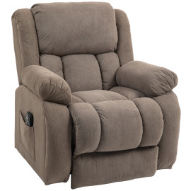 Fauteuil releveur massant inclinable DONATELLA marron