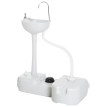 Évier à Main Portable Jardin Extérieur Camping GIULIANO gris