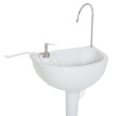 Évier à Main Portable Jardin Extérieur Camping GIULIANO gris