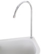 Évier à Main Portable Jardin Extérieur Camping CHIARA gris