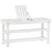 Banc à chaussures SOREN bois blanc