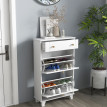 Armoire à chaussures design ISANDRO blanc