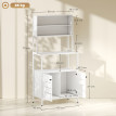 Meuble de cuisine avec multiprise PUNANI métal blanc