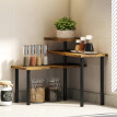 Etagère de cuisine à poser modulable HELVA marron et noir