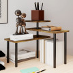 Etagère de cuisine à poser modulable HELVA marron et noir