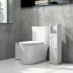 Meuble WC support porte-papier toilette TERENZO blanc