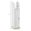 Meuble WC support porte-papier toilette TERENZO blanc