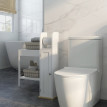 Meuble WC support porte-papier toilette TERENZO blanc