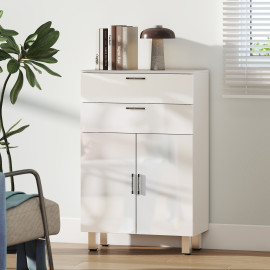 Meuble bas salle de bain RENATO blanc laqué