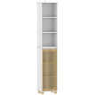 Colonne salle de bain LODOVICO bambou et blanc