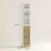 Colonne salle de bain LODOVICO bambou et blanc