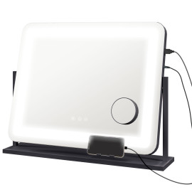 Miroir lumineux LED 3 modes d'éclairage LUMEA port charge USB