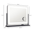 Miroir lumineux LED 3 modes d'éclairage LUMEA port charge USB