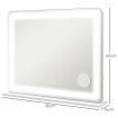 Miroir Lumineux LED tactile USB LUMINA