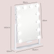 Miroir Lumineux LED tactile 3 modes éclairage USB SEREX blanc