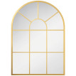 Miroir mural style art déco dim. 50L x 70H cm GLASS métal