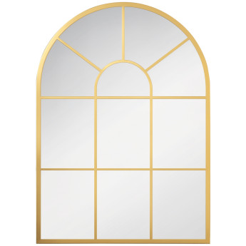 Miroir mural style art déco dim. 50L x 70H cm GLASS métal