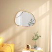 Miroir mural décoratif 70L x 50H cm KRONOS bois verni naturel