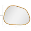 Miroir mural décoratif 70L x 50H cm KRONOS bois verni naturel