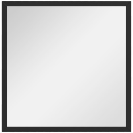 Miroir mural carré 50L x 50H cm THALES cadre bois noir
