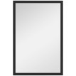 Miroir mural rectangulaire dim. 40L x 60H cm cadre bois ORPHEE noir