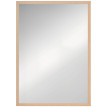 Miroir mural rectangulaire 50 x 70 cm HELIOS aspect bois clair