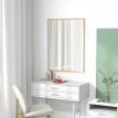 Miroir mural rectangulaire 70L x 90H cm ZELIOS aspect bois clair