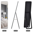Miroir sur pied et mural rectangulaire KLEON bois noir