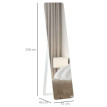 Miroir sur pied et mural rectangulaire LIOS bois blanc