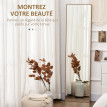 Miroir sur pied rectangulaire 147H x 35l cm ERASMOS aspect bois