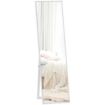Miroir sur pied rectangulaire 147H x 35l cm PHILEAS aspect bois