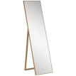 Miroir sur pied rectangulaire 147H x 40l cm ERYNOS aspect bois