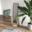 Miroir sur pied et mural rectangulaire DORIAN aspect bois