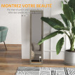 Miroir sur pied et mural rectangulaire DORIAN aspect bois