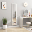 Miroir sur pied et mural rectangulaire THALIA aspect bois