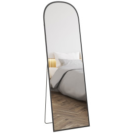 Miroir sur pied ou mural rectangulaire GASPARD noir