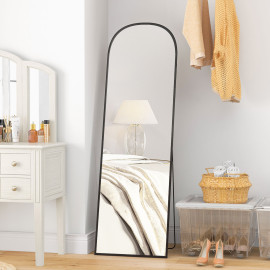 Miroir sur pied ou mural rectangulaire GASPARD noir