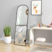Miroir sur pied ou mural rectangulaire GASPARD noir