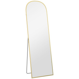 Miroir sur pied ou mural AURELE doré