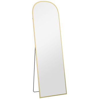 Miroir sur pied ou mural AURELE doré