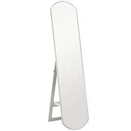 Miroir sur pied grande taille CALIAN blanc