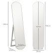 Miroir sur pied grande taille CALIAN blanc