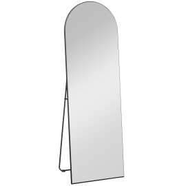 Miroir sur pied ou mural ELVANO noir